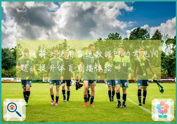 如何解决使用雷速数据时的常见问题，提升体育直播体验